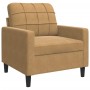 Juego de sofás con cojines 4 piezas terciopelo marrón by , Sofas - Ref: Foro24-3278368, Price: 748,69 €, Discount: %