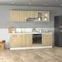 Set muebles de cocina 8 pzas madera de ingeniería roble Sonoma by , Kitchen cabinets - Ref: Foro24-3307656, Price: 494,51 €, ...