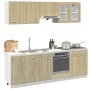 Küchenmöbel-Set, 8-teilig, aus Sonoma-Eichen-Ingenieurholz. von , Küchenschränke - Ref: Foro24-3307656, Preis: 494,97 €, Raba...