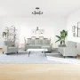 Sofagarnitur mit 4-teiligen Kissen aus hellgrauem Samtstoff. von , Sofas - Ref: Foro24-3278361, Preis: 629,61 €, Rabatt: %