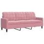 Juego de sofás con cojines 3 piezas terciopelo rosa by , Sofas - Ref: Foro24-3278404, Price: 598,14 €, Discount: %