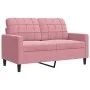 Juego de sofás con cojines 3 piezas terciopelo rosa by , Sofas - Ref: Foro24-3278404, Price: 598,14 €, Discount: %