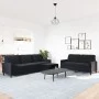Juego de sofás con cojines 3 piezas terciopelo negro by , Sofas - Ref: Foro24-3278486, Price: 531,94 €, Discount: %