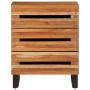 Mesita de noche madera maciza de acacia 50x34x62 cm de , Mesitas de noche - Ref: Foro24-377482, Precio: 100,73 €, Descuento: %