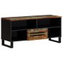Mueble de TV madera maciza de acacia 100x34x46 cm de , Almacenamiento para CD y DVD - Ref: Foro24-377518, Precio: 72,36 €, De...