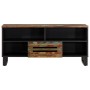 Mueble de TV madera maciza de acacia 100x34x46 cm de , Almacenamiento para CD y DVD - Ref: Foro24-377518, Precio: 72,36 €, De...