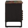 Mueble de TV madera maciza de acacia 100x34x46 cm de , Almacenamiento para CD y DVD - Ref: Foro24-377518, Precio: 72,36 €, De...