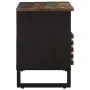 Mueble de TV madera maciza de acacia 100x34x46 cm von , CD- und DVD-Speicher - Ref: Foro24-377518, Preis: 71,77 €, Rabatt: %