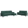 Juego de sofás con cojines 3 piezas terciopelo verde oscuro von , Sofas - Ref: Foro24-3278503, Preis: 640,94 €, Rabatt: %