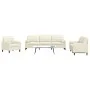 Juego de sofás con cojines 3 piezas terciopelo crema by , Sofas - Ref: Foro24-3278459, Price: 745,03 €, Discount: %