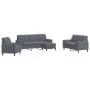 Sofagarnitur mit 4-teiligen dunkelgrauen Samtkissen. von , Sofas - Ref: Foro24-3278382, Preis: 652,29 €, Rabatt: %