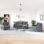 Sofagarnitur mit 4-teiligen dunkelgrauen Samtkissen. von , Sofas - Ref: Foro24-3278382, Preis: 652,29 €, Rabatt: %