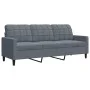 Sofagarnitur mit 4-teiligen dunkelgrauen Samtkissen. von , Sofas - Ref: Foro24-3278382, Preis: 652,29 €, Rabatt: %