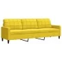 Juego de sofás con cojines 4 piezas terciopelo amarillo by , Sofas - Ref: Foro24-3278467, Price: 740,69 €, Discount: %