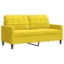 Juego de sofás con cojines 4 piezas terciopelo amarillo by , Sofas - Ref: Foro24-3278467, Price: 740,69 €, Discount: %
