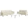 Zweiteiliges Sofaset mit cremefarbenen Samtkissen. von , Sofas - Ref: Foro24-3278499, Preis: 588,96 €, Rabatt: %