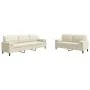Zweiteiliges Sofaset mit cremefarbenen Samtkissen. von , Sofas - Ref: Foro24-3278499, Preis: 588,96 €, Rabatt: %