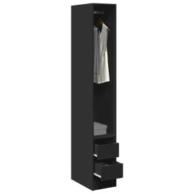 Schwarzer 30x50x200 cm großer Schrank aus Holzwerkstoff von , Kleiderschränke - Ref: Foro24-3307739, Preis: 126,14 €, Rabatt: %
