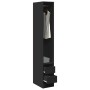 Armario de madera de ingeniería negro 30x50x200 cm de , Armarios roperos - Ref: Foro24-3307739, Precio: 131,06 €