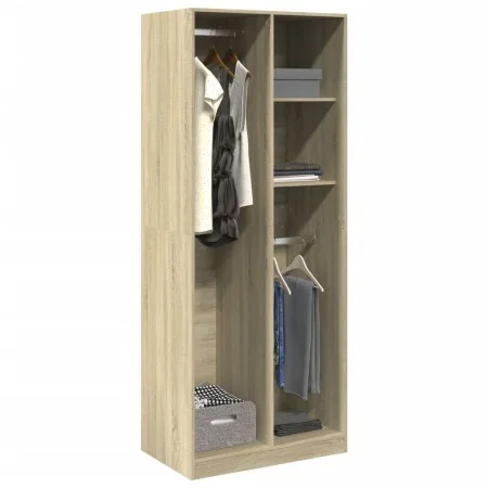 Ingenieurholzschrank Eiche Sonoma 80x50x200 cm von , Kleiderschränke - Ref: Foro24-3307758, Preis: 158,51 €, Rabatt: %
