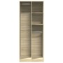 Armario de madera de ingeniería roble Sonoma 80x50x200 cm by , Wardrobes - Ref: Foro24-3307758, Price: 161,21 €, Discount: %