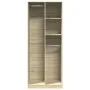 Ingenieurholzschrank Eiche Sonoma 80x50x200 cm von , Kleiderschränke - Ref: Foro24-3307758, Preis: 158,51 €, Rabatt: %