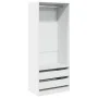 Armario de madera de ingeniería blanco 80x50x200 cm de , Armarios roperos - Ref: Foro24-3307747, Precio: 189,00 €, Descuento: %