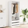 Armario de madera de ingeniería blanco 80x50x200 cm de , Armarios roperos - Ref: Foro24-3307747, Precio: 189,00 €, Descuento: %