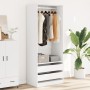 Weißer Holzschrank aus Ingenieurholz 80x50x200 cm von , Kleiderschränke - Ref: Foro24-3307747, Preis: 195,64 €, Rabatt: %