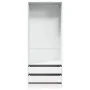 Armario de madera de ingeniería blanco 80x50x200 cm de , Armarios roperos - Ref: Foro24-3307747, Precio: 189,00 €, Descuento: %