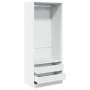 Armario de madera de ingeniería blanco 80x50x200 cm de , Armarios roperos - Ref: Foro24-3307747, Precio: 189,00 €, Descuento: %