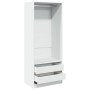 Weißer Holzschrank aus Ingenieurholz 80x50x200 cm von , Kleiderschränke - Ref: Foro24-3307747, Preis: 195,64 €, Rabatt: %