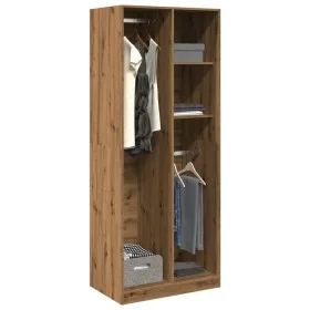 Handgefertigter Eichenholz-Schrank aus Ingenieurholz, 80x50x200 cm. von , Kleiderschränke - Ref: Foro24-3307764, Preis: 136,8...