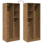 Handgefertigter Eichenholz-Schrank aus Ingenieurholz, 80x50x200 cm. von , Kleiderschränke - Ref: Foro24-3307764, Preis: 136,8...
