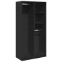 Armario de madera contrachapada negro 100x50x200 cm by , Wardrobes - Ref: Foro24-3307766, Price: 187,33 €, Discount: %