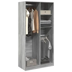 Grauer Schrank aus 100x50x200 cm Sonoma-Sperrholz von , Kleiderschränke - Ref: Foro24-3307770, Preis: 154,63 €, Rabatt: %