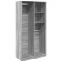 Armario de madera contrachapada gris Sonoma 100x50x200 cm de , Armarios roperos - Ref: Foro24-3307770, Precio: 154,59 €, Desc...