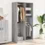 Armario de madera contrachapada gris Sonoma 100x50x200 cm de , Armarios roperos - Ref: Foro24-3307770, Precio: 154,59 €, Desc...