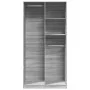 Armario de madera contrachapada gris Sonoma 100x50x200 cm de , Armarios roperos - Ref: Foro24-3307770, Precio: 154,59 €, Desc...