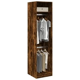 Armario de madera de ingeniería roble ahumado 50x50x200 cm by , Wardrobes - Ref: Foro24-3307787, Price: 144,39 €, Discount: %