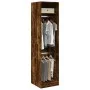 Armario de madera de ingeniería roble ahumado 50x50x200 cm by , Wardrobes - Ref: Foro24-3307787, Price: 144,37 €, Discount: %
