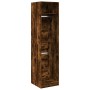 Armario de madera de ingeniería roble ahumado 50x50x200 cm by , Wardrobes - Ref: Foro24-3307787, Price: 147,06 €, Discount: %