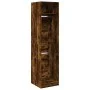 Rauchiger Eichen-Ingenieurholzschrank 50x50x200 cm von , Kleiderschränke - Ref: Foro24-3307787, Preis: 144,37 €, Rabatt: %