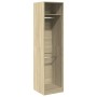 Armario de madera contrachapada color roble 50x50x200 cm de , Armarios roperos - Ref: Foro24-3307785, Precio: 128,90 €