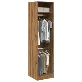 Handgefertigter Eichenholz-Schrank aus Ingenieurholz, 50x50x200 cm. von , Kleiderschränke - Ref: Foro24-3307791, Preis: 120,0...