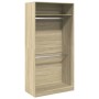 Schrank aus Sperrholz in Eiche Sonoma Farbe, 100x50x200 cm. von , Kleiderschränke - Ref: Foro24-3307803, Preis: 176,90 €, Rab...