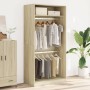 Schrank aus Sperrholz in Eiche Sonoma Farbe, 100x50x200 cm. von , Kleiderschränke - Ref: Foro24-3307803, Preis: 176,90 €, Rab...