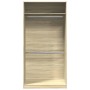 Schrank aus Sperrholz in Eiche Sonoma Farbe, 100x50x200 cm. von , Kleiderschränke - Ref: Foro24-3307803, Preis: 176,90 €, Rab...