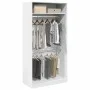 Weißer Sperrholzschrank 100x50x200 cm von , Kleiderschränke - Ref: Foro24-3307801, Preis: 213,83 €, Rabatt: %