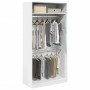 Weißer Sperrholzschrank 100x50x200 cm von , Kleiderschränke - Ref: Foro24-3307801, Preis: 213,44 €, Rabatt: %